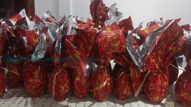 El espacio de Pablo Swar hizo entrega de huevos de pascua