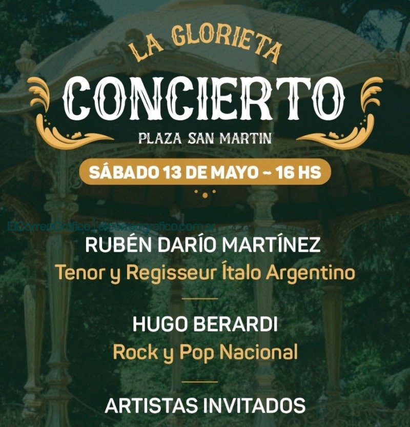 Shows de música en vivo en la glorieta de Plaza San Martín 2