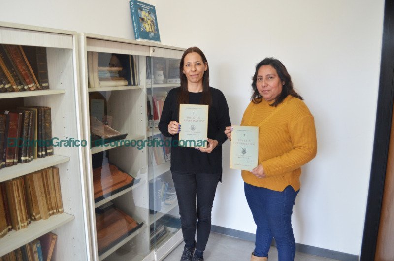 Las bibliotecarias Cecilia Acuña y Graciela Ybarra Julius Robert Oppenheimer, Legado e Historia en la UNLP
