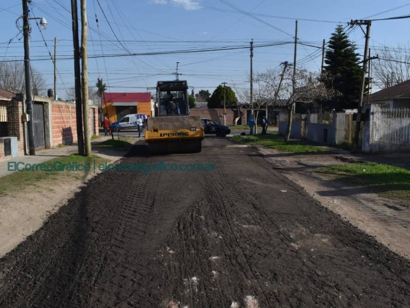 Mejorado de calles en Barrio Obrero y Villa Progreso 1
