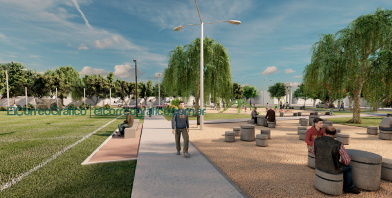 Construcción de nuevo espacio verde en Melchor Romero Construcción de nuevo espacio verde en Melchor Romero
