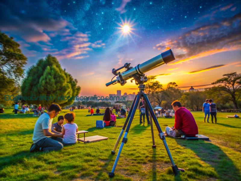 Observación astronómica en el Parque Cívico de Berisso Observación astronómica en el Parque Cívico de Berisso 4