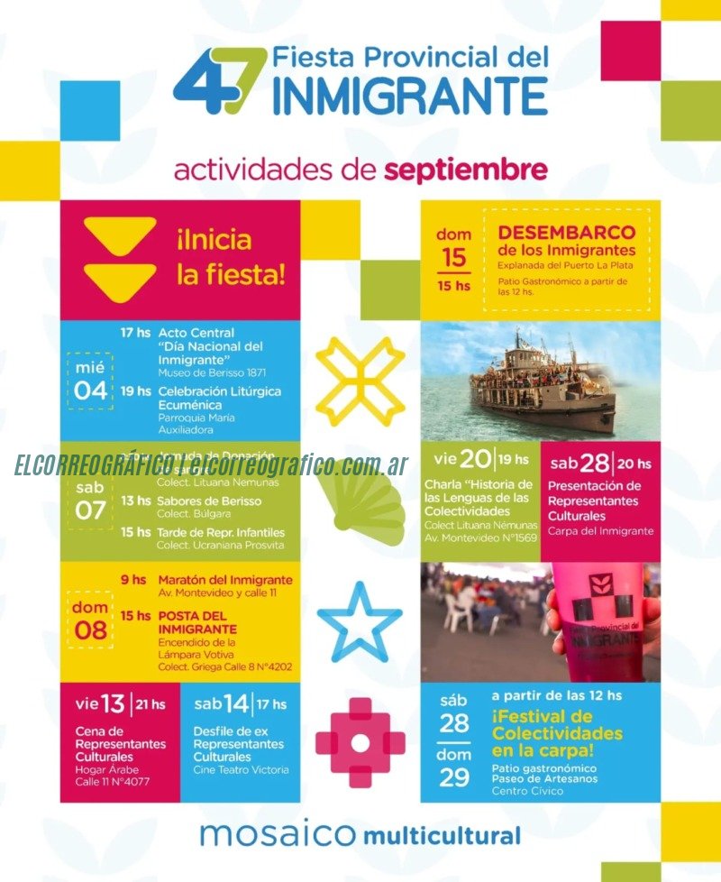 47° Fiesta Provincial del Inmigrante en Berisso. Una celebración multicultural 2 septiembre