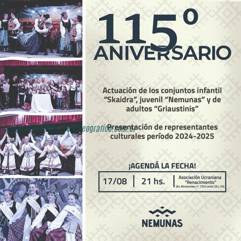 La Sociedad Cultural Lituana Nemunas celebra su 115º aniversario con una cena especial
