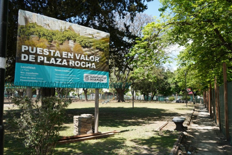 La Plata inicia la reconstrucción de Plaza Rocha, un espacio renovado para la comunidad 3