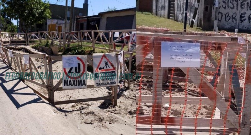 Falta de respuestas de la gestión del "Gran Fabi" Cagliardi: vecinos de Berisso protestan por obra inconclusa Falta de respuestas de la gestión del Gran Fabi Cagliardi, vecinos de Berisso protestan por obra inconclusa 3