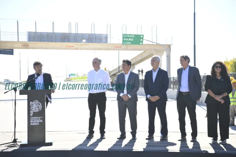Alak y Kicillof inauguraron el distribuidor de Avenida 520 en la autopista La Plata Buenos Aires 7