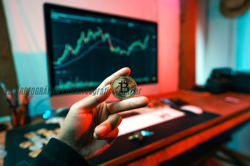 una persona con una moneda delante de un ordenador Inversión sin estrés: Cómo Talonix Sphere transforma el trading de criptomonedas