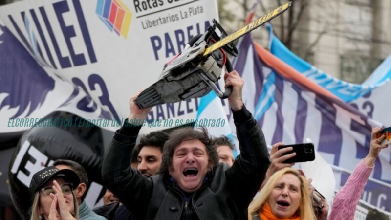 "Coimagate": Escándalo de corrupción que sacude al gobierno de Milei en vísperas electorales Javier Milei motosierra "Coimagate": Escándalo de corrupción que sacude al gobierno de Milei en vísperas electorales