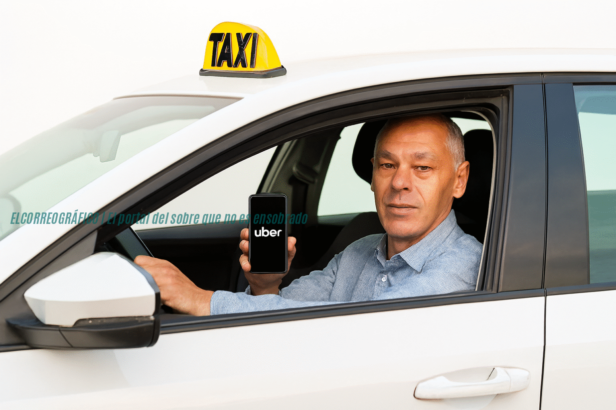 Fabián Cagliardi conduciendo un taxi con UBER Los ENSOBRADOS medios blindan a Cagliardi en polémica cacería contra Uber Berisso