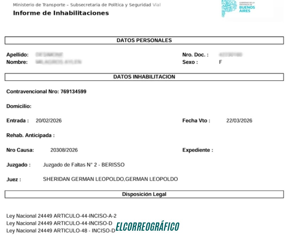 La Toretto de Berisso, denuncia penal y licencia retenida por video mediático temerario 10