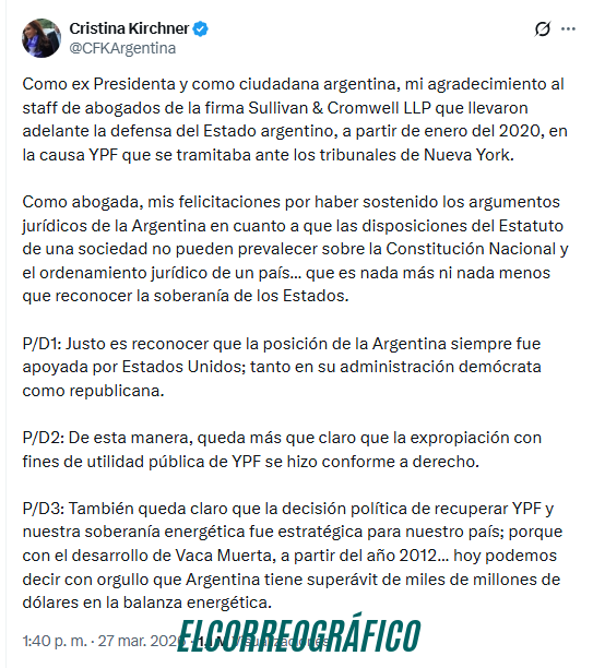 Fallo histórico que se safó pagar USD 18.000 millones por YPF y su batalla política sin fin 18