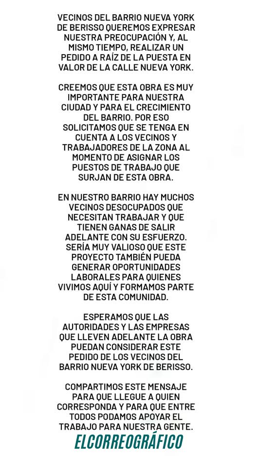 La paradoja Cagliardi $4.100 millones para la calle Nueva York y los vecinos sin trabajo 02