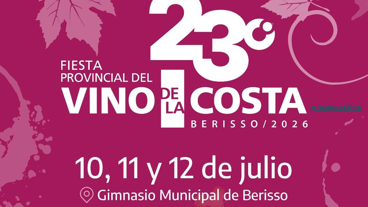 Berisso, el 10 de julio arranca la 23ª Fiesta del Vino de la Costa