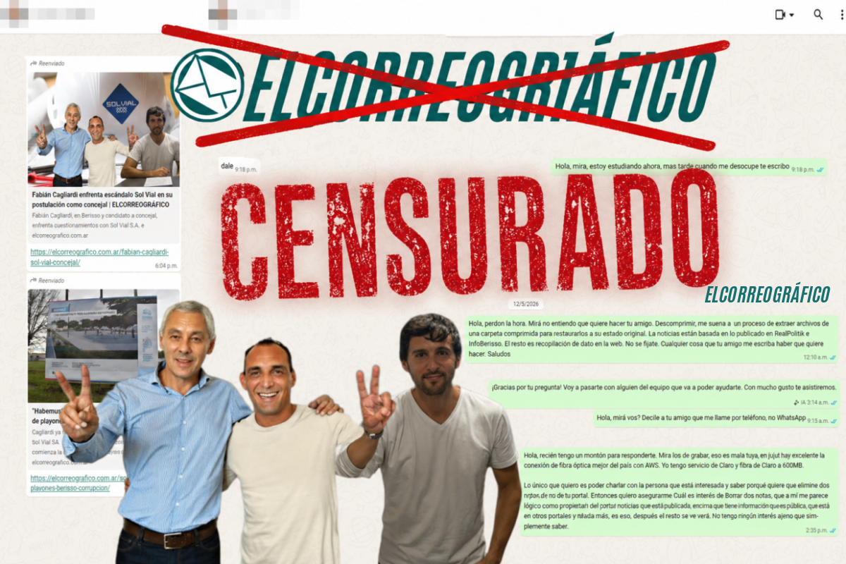 7J-Día del Periodista: intentaron ensobrar el silencio confidencial de ELCORREOGRÁFICO con "unos pesos" Día del Periodista, intentaron ensobrar el silencio de ELCORREOGRÁFICO con unos pesos 522
