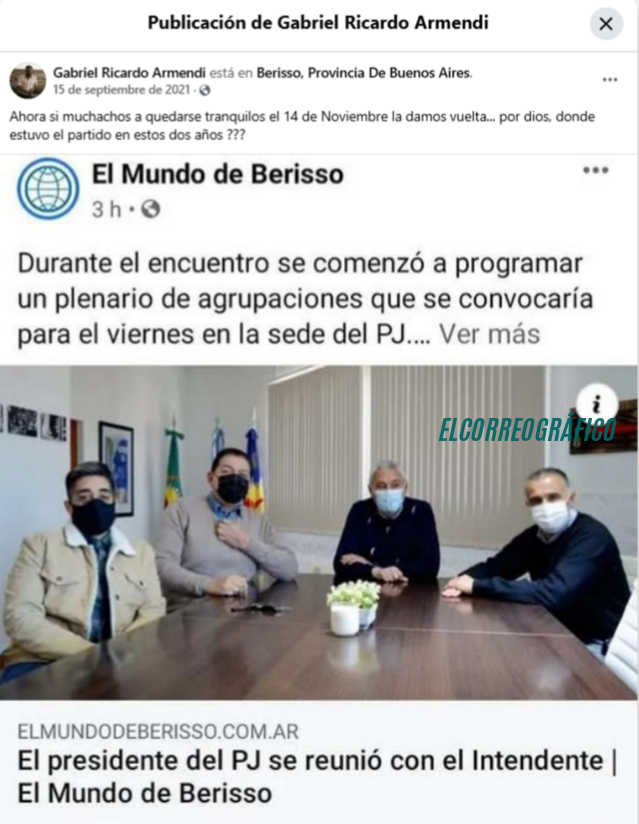 Gabriel Armendi: el dirigente que desafió al peronismo oficial de Berisso más de 10 años desde Los Talas Gabriel Armendi el dirigente que desafió al peronismo oficial de Berisso desde Los Talas