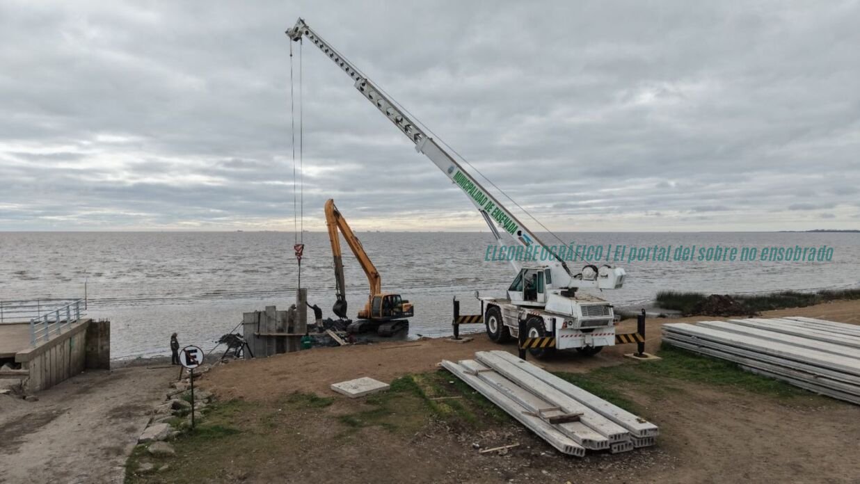 Murallón Punta Lara: alarmante avance 800 metros de obras notable sin estudio ambiental Murallón Punta Lara, alarmante avance de obras sin estudio ambiental 7