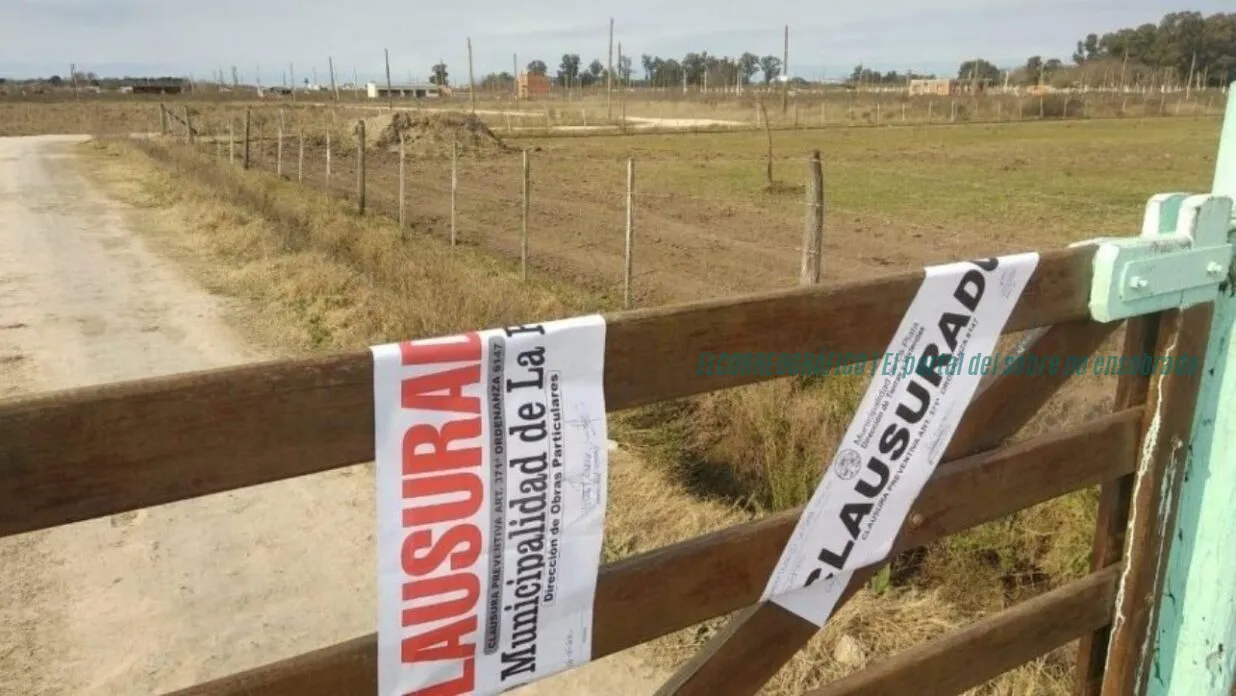 Sol Vial Berisso, Jueza revela freno a 10 loteos en La Plata 5 Sol Vial Berisso: obra paralizada por la Justicia en loteo ilegal de La Plata