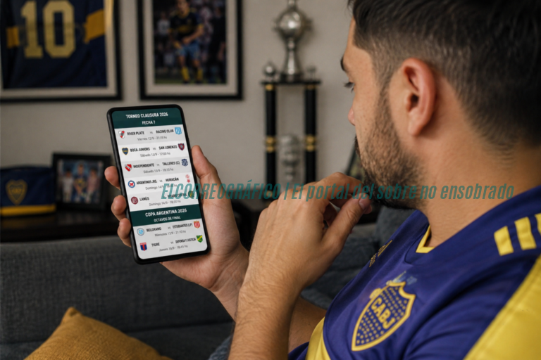 Horarios del fútbol urgente, la fecha 7 y la Copa Argentina en 4 días Hincha de Boca Juniors revisa en su celular los horarios del fútbol correspondientes a la fecha 7 del Torneo Clausura 2026 y a los octavos de final de la Copa Argentina.