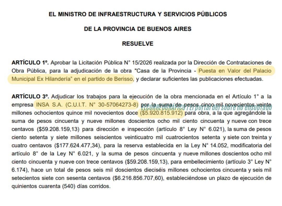 Hilandería de Berisso, el impacto de $7.750 millones que Cagliardi desmiente 02